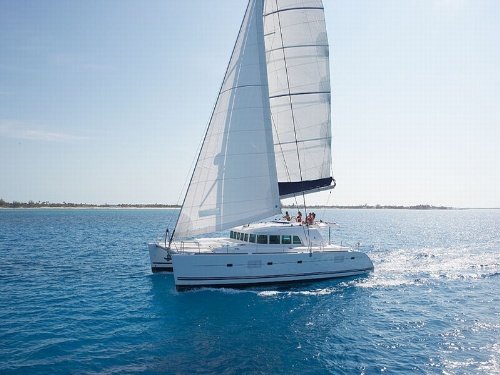 Great sails on Lagoon 500