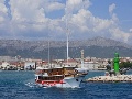 Leaving the port of Split